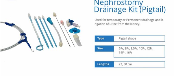 Nephrostomy Drainage Kit (Pigtail)