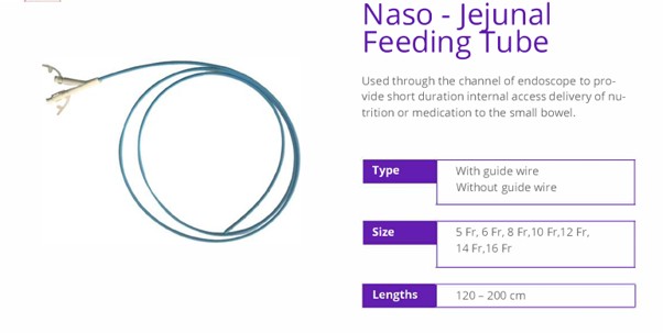 Naso Jejunal Feeding Tube
