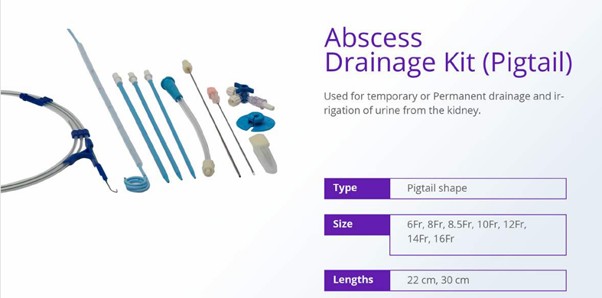 Abscess Drainage Catheter Kit (Pigtail)