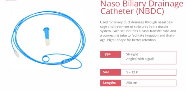 Naso Biliary Drainage Catheter (NBDC)