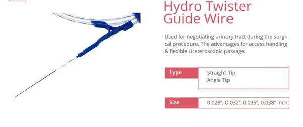 Hydro Twister Guide Wire
